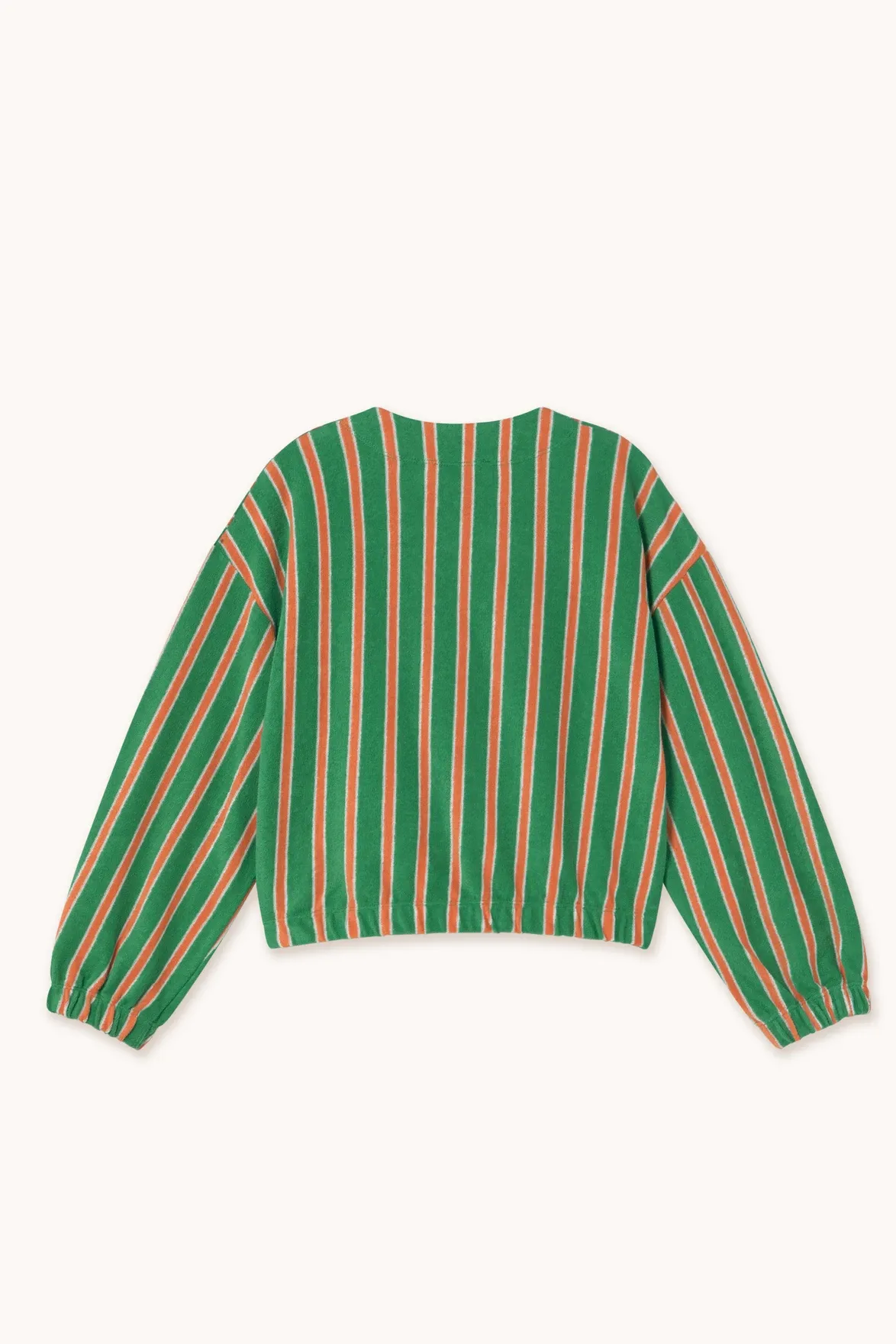 The Tiny Big Sister Towelling Striped Bomber Jacket