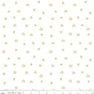 When Skies are Grey Star Gold Double Gauze