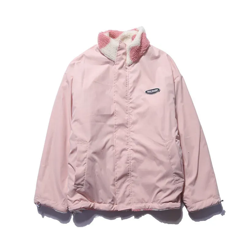 Women Heart Fleece Jacket