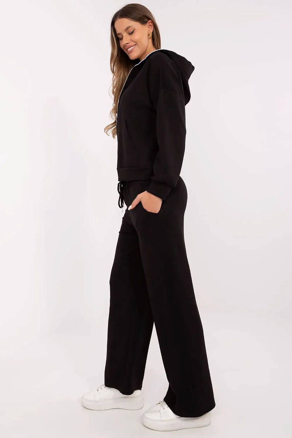 Women's practical hood tracksuit set