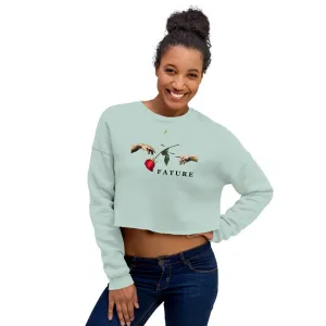 Women's "Hand of God" Fature Crop Sweatshirt