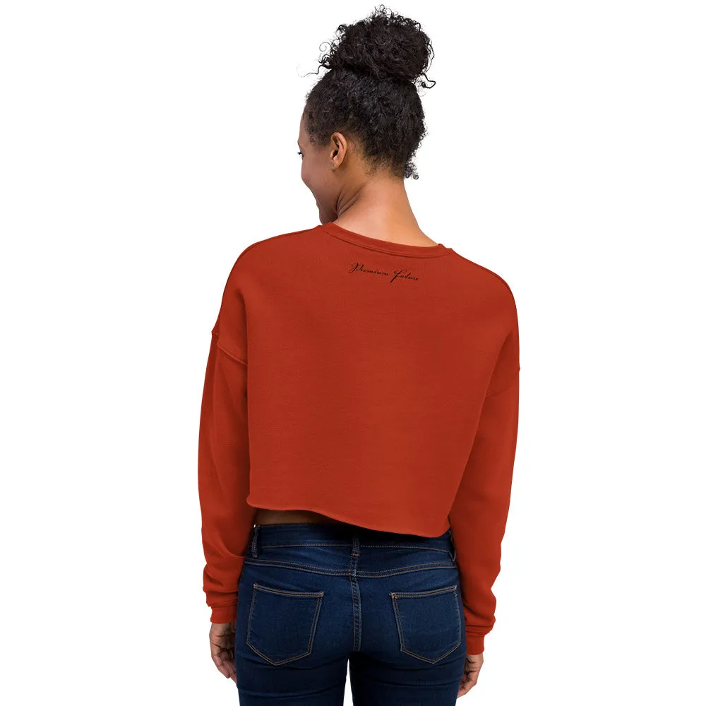 Women's "Hand of God" Fature Crop Sweatshirt