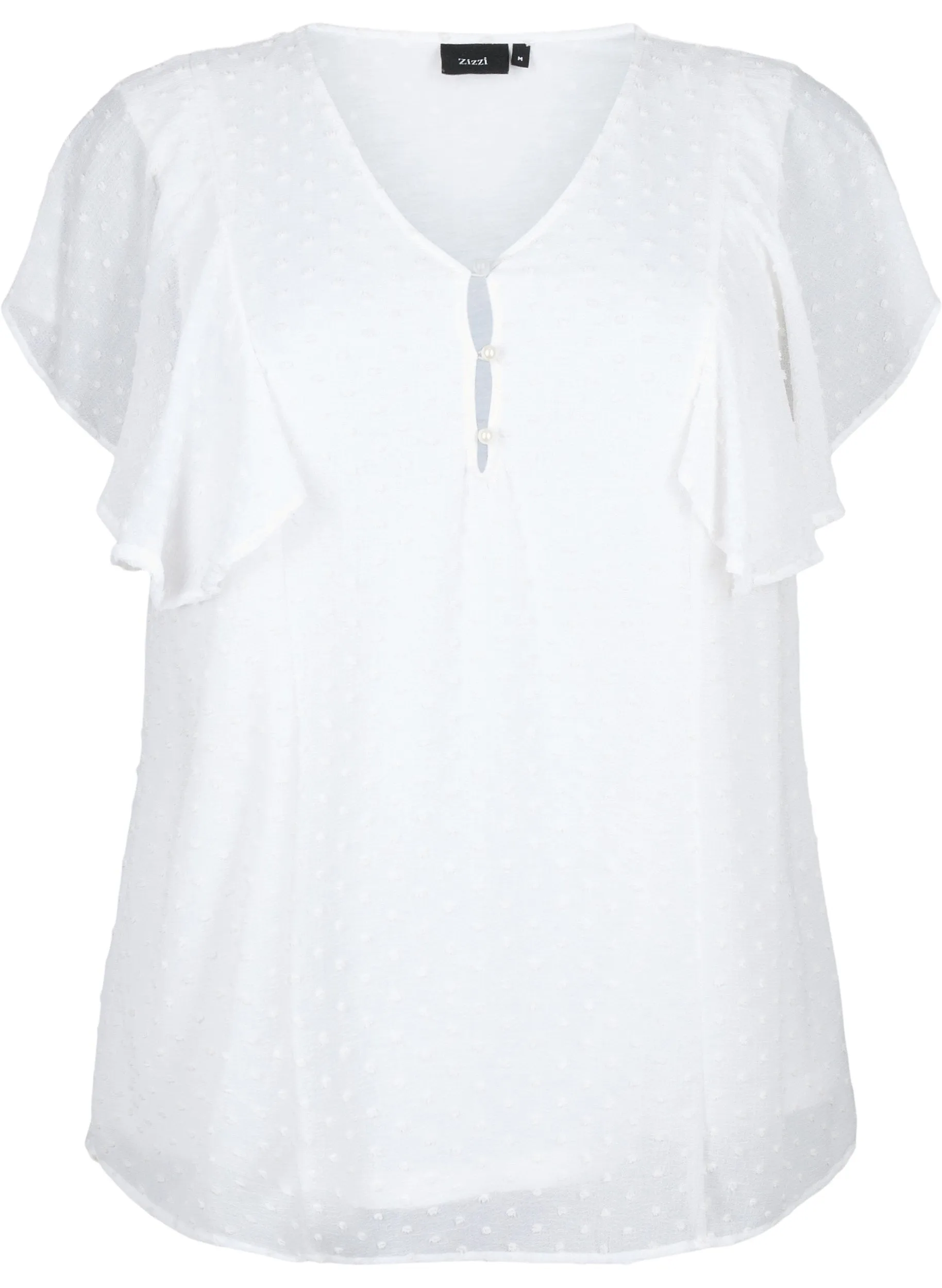 Zizzi Mhajar Blouse in White